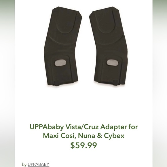 Maxi-Cosi Nuna Cybex Car Seat Adaptors for Uppababy Vista / Cruz - Picture 3 of 4
